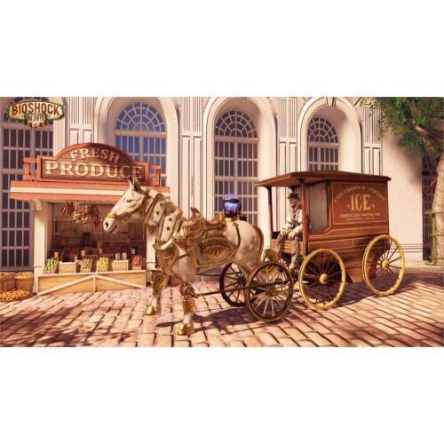 Bioshock Infinite Steampunk Horse Home Decoration Canvas Poster