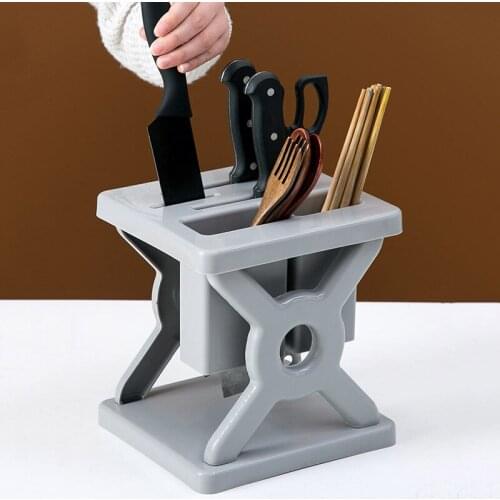 Knife Block Holder Drawer Knives Forks Spoons Storage Rack Knife Stand Cabinet Tray Kitchen Cultery Organizer Kitchen Storage