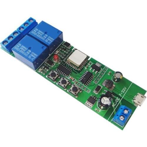 FFYY-for Ewelink Wireless WiFi Smart Home Switch Module WiFi Inching Relay Momentary/Self-Locking/Interlock for Alexa Google Hom