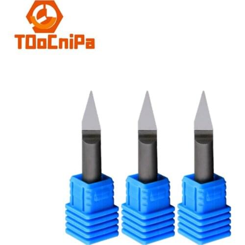 5 PCS Diamond engraving tool CNC Router End Mill Diamond PCD Tools Stone Hard Granite Cutting Engraving Bits PCD Cutter