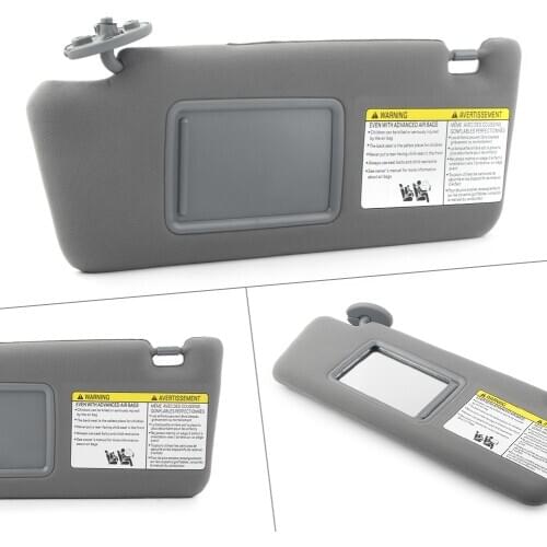 Right Left Gray Car Driver Sun Visor Sunshade for Toyota Tacoma 2005 2006 2007 2008 2009 2010 2011 2012 W/O Light 74320-04181-B1
