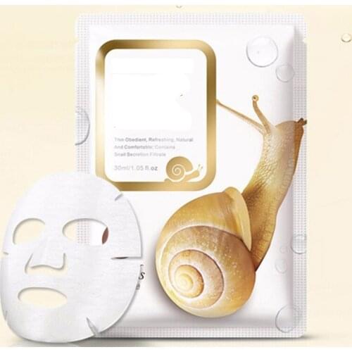 Hot Sell Snail Moisturizing Mask Shrink Pores Firming Skin Brighten Tone Whitening Face Care Masks New