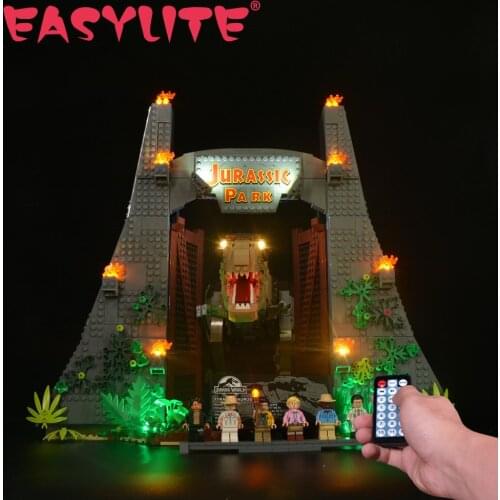 LED Light Set For Jurassic Park Toy Lighting Set Compatile With 7593 DIY Toys Blocks Bricks Only Lighting Kit Not Include Model
