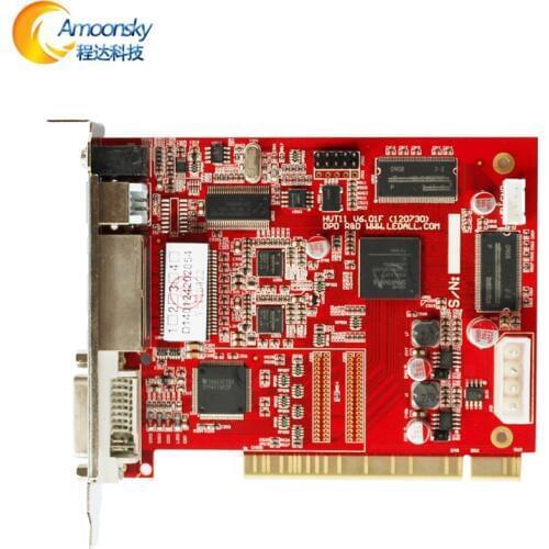 Low price led synchronous display video control card hvt11in lintel full color controller
