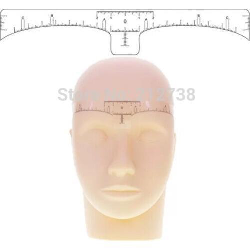 New 50pcs Eyebrow Ruler Sticker Grooming Stencil Shaper Ruler Measure Tool Eye Brow Drawing Guide Card Brow Template DIY Make up