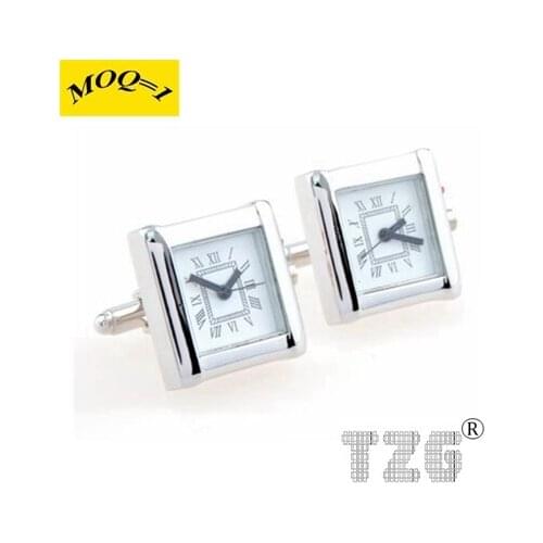 TZG11078 Workable Watch Clock Cufflink Cuff Link 1 Pair Free Shipping Promotion