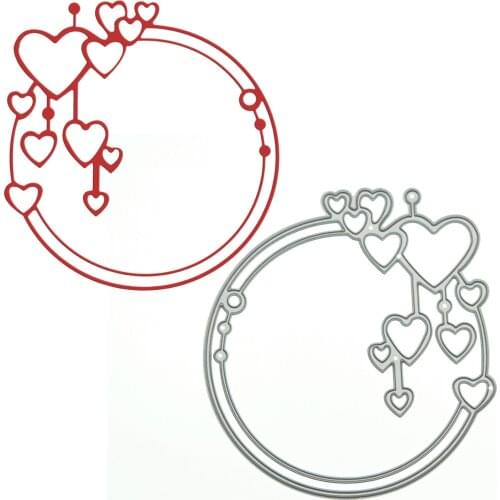 Heart Shape Frame Metal Cutting Dies Scrapbooking Handmade Craft Paper Cutter Card Photo Album Decorating