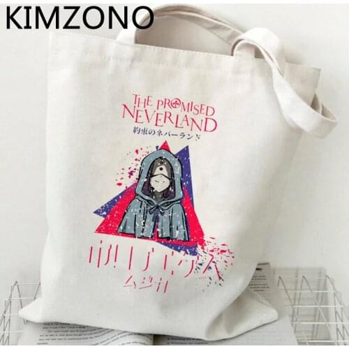 The Promised Neverland shopping bag shopper reusable bolso shopper cotton bag sac cabas reusable bolsas reutilizables sac tissu