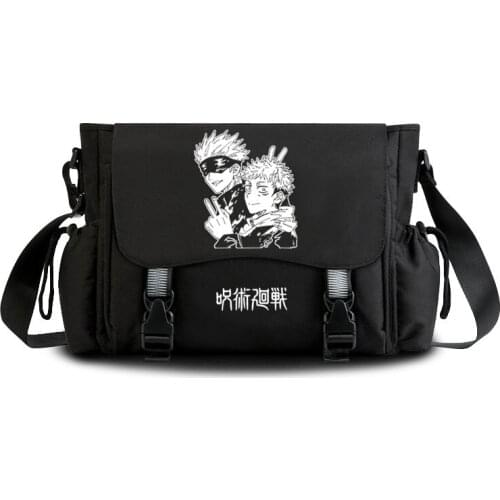 Jujutsu Kaisen Yuji Itadori Gojo Satoru Messenger bag Casual Anime Cosplay Student Cover shoulder bag for men teenagers