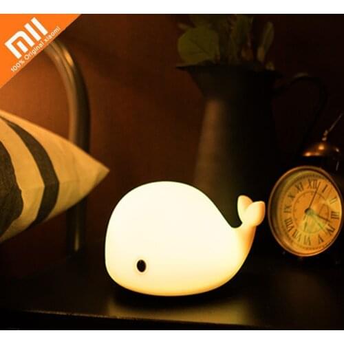 Xiaomi LED Night Lights Cute Whale Cartoon Night Light Baby Kids Bedroom Table Sleeping Lamps Children Christmas Lamp Gift