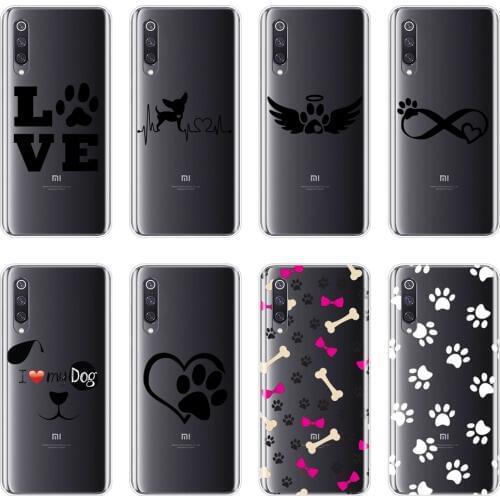 TPU For Xiaomi Mi A3 9 SE Phone Case Silicone Heart Dog Puppy Love Kawaii Funny Cute Soft Back Cover For Xiaomi Mi 8 9T PRO