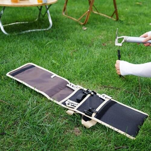 Outdoor Camping Equipment Stake Storage Bags Tent Accessories Hammer Wind Rope Tent Pegs Nails Storage Bag Storage Tote 40.5cm