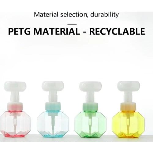 Flower-Shaped Soap Dispenser Refillable Creatives Soap Containers Bubble Bottles For Facial Cleanser Lotion Shampoo B99