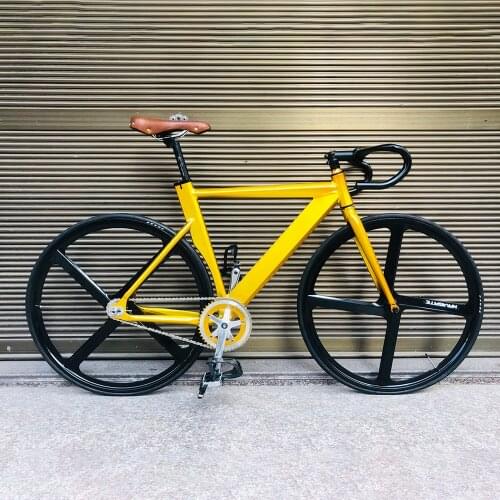 52cm track Bike Fixie Bike with Aluminum alloy frame Fork Magnesium Alloy wheel single speed bicycle 700C Fixed Gear Bike