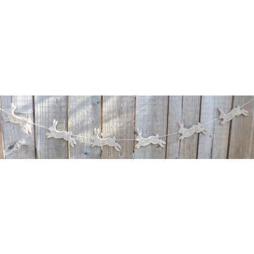 Hare Spring nursery room felt Garlands buntings Christening RUSTIC wedding birthday bridal baby shower Church decor banners