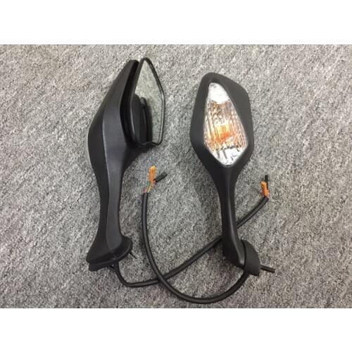 FIT For Honda CBR1000RR 2008 2009 2010 2011 Rear View Mirrors w/Turn Signals Black