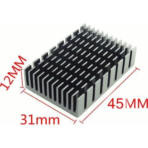 Fast Free Ship 10pcs/lot Aluminum heat sink 45*31*12mm aluminum heat sink Electronic radiator