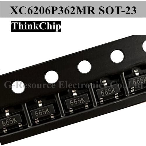 100pcs) ME6206P362MR XC6206P362MR XC6206 SOT-23 3.6V LDO stabilized voltage IC (Marking 665K)