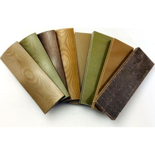 2pieces DIY Knife Handle Making Material Flax Micata Template Board Material for Handle Making Craft Supplies 120x40x8mm