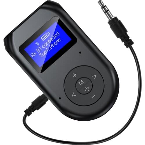 5.0 Bluetooth LCD Bluetooth Adapter USB Adapter AUX Bluetooth Transmitter Bluetooth Receiver Plug and Play New