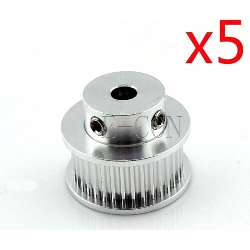 5pcs/lot GT2 Timing Pulley 36 Teeth Alumium Bore 5mm/6mm Teeth Width 10mm for Width 9mm GT2 Timing Belt and 3D Printer CNC