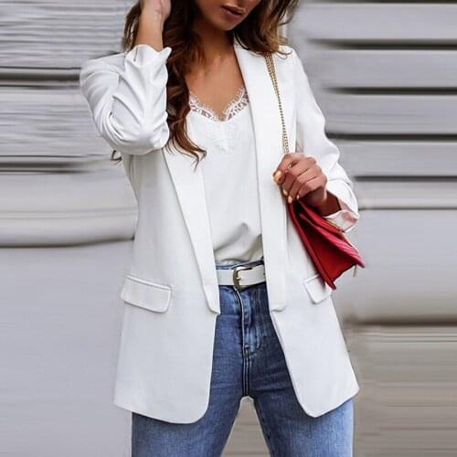 Bigsweety 2020 New Plus Size Womens Business Suits Spring Autumn All-match Women Jackets Short Slim Long-sleeve Women Suit