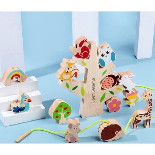 Wooden Stacking Toys Stacker Set Stacking Game Children Montessori Stacking Toys Game Gifts for Kids Children