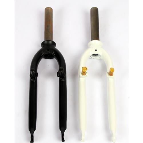 DH 20inch Folding Bike Fork Alloy Aluminum Paint V Brake Bicycle Fork 74mm Hard Fork