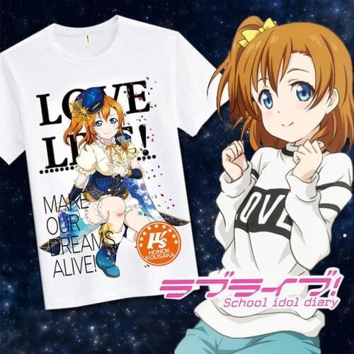 Love live school idol diary T-shirt Kotori Minami Cosplay T Shirt lovelive Anime Tops Tees