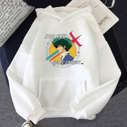 Cowboy Bebop Unisex Hoodies Sweatshirt Spike Spiegel Manga Harajuku Graphic Casual Fashion Long Sleeve Hoodies Pullover Clothes