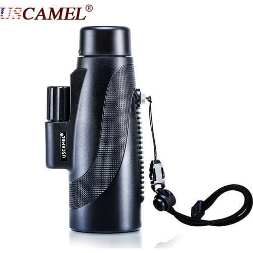 Compact Hunting Monocular Professional Scope Big Vision for Bird Watching 10x Optic Waterproof Telescope Zoom Scalable USCAMEL