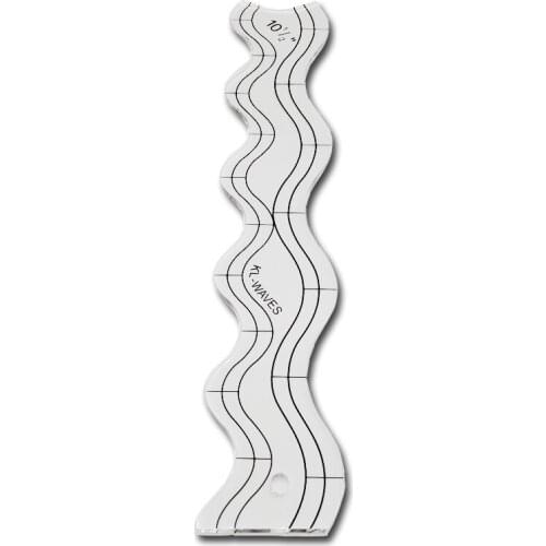 1PCS Quilters template Ruler Wave ruler temlate set for domestic sewing machine #KL-WAVES