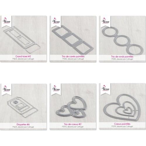 MT Circle Heart Frame Metal Cutting Dies Cut Die Scrapbook Photo Album Decorative Embossing Stencils Paper Cards Making Craft
