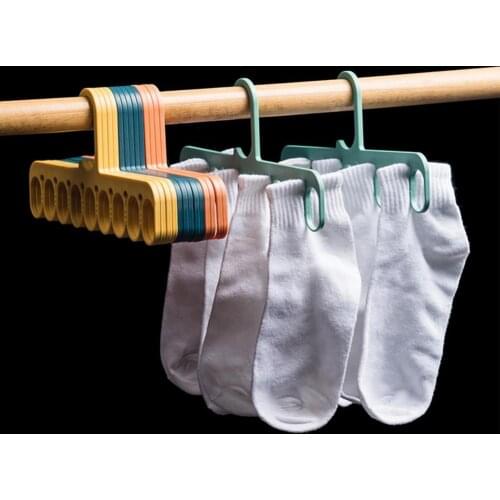 9 Holes Multi-port Clothes hangers for clothes Support Circle Drying Rack Plastic Hangers Clothing Storage Magic Hanger Dropship