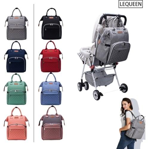 Fashionable Diaper Bag Multi-Function Waterproof Maternity Bag Stylish Infant Backpack For Stroller Nursing Bag For Travel