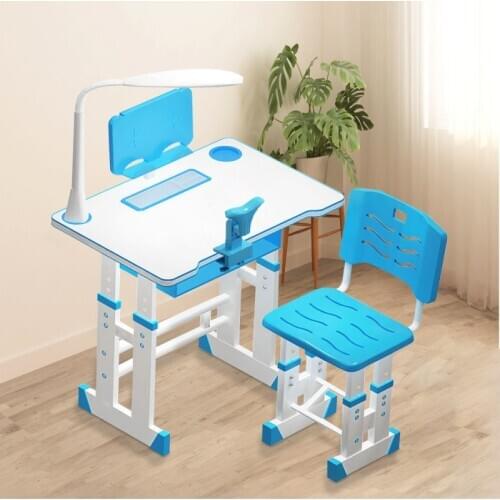 Children Desk and Chair Set Multifunctional Kids Study Table Ergonomic Student Adjustable Writing Child Desk Combination Desktop