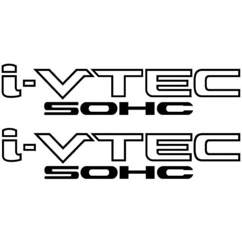 For (2Pcs) i Vtec Sohc Decal Sticker Multiple Color Options