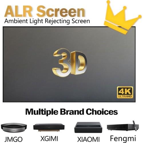 Projector Screen ALR UST Screen PET Crystal black grid anti-light screen for Xiaomi XGIMI JMGO ultra-short throw laser projector