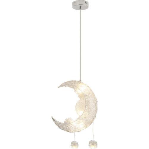 BDBQBL Simple Moon Pendant Lights Aluminum Wire AC 90-260V G4 LED Pendant Lamp Bedroom Coffee Restaurant Stars Study Hanglamp