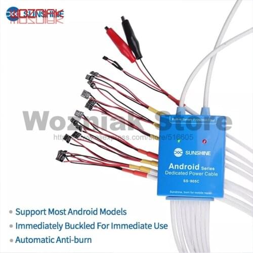 SS-905C Android One Button Boot Control line for Huawei Xiaomi Samsung Meizu OnePlus OPPO Anti-Burn Test Cable Power Supply Line