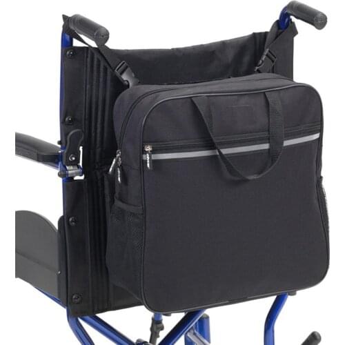 Wheelchair Bag Multifunction Storage Luggage Handbags Travel Organizer Bag Adjustable Shoulder Strap Large Capacity Bag XA676F