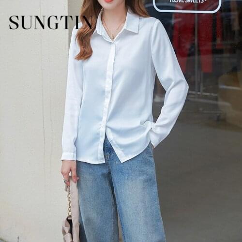 Sungtin Womens Silk Shirts