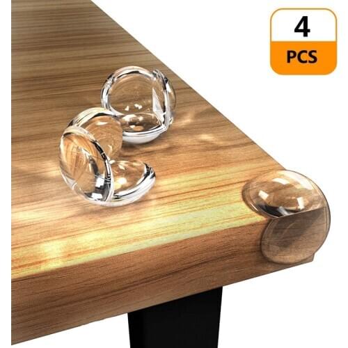 4Pcs Furniture Corner Guards Table Silicone Protection Cover Anticollision Edge & Corner Guards For Child Baby Safety