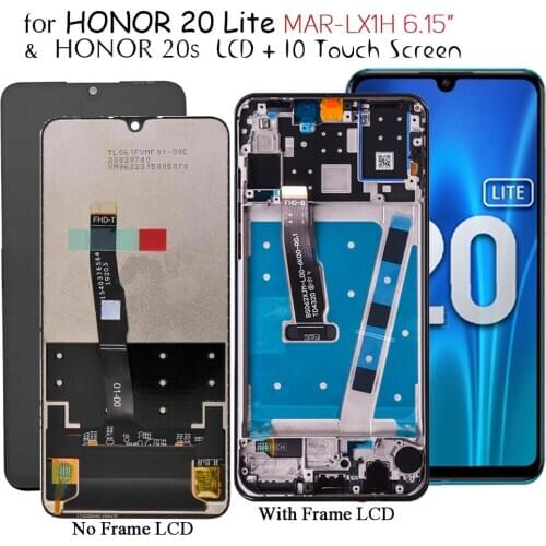 Lcd Screen For Honor 20 Lite MAR-LX1H 6.15" Lcd Display Touch Screen Replacement For Honor 20s Display Screen Digitizer Parts