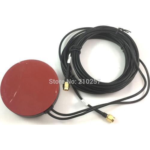 1pcs 2G 3G 4G Lte Antenna BD Gsm Gps Combined 5dbi With Dual Sma Male Connector 3 Meter RG174 Coaxial Cable