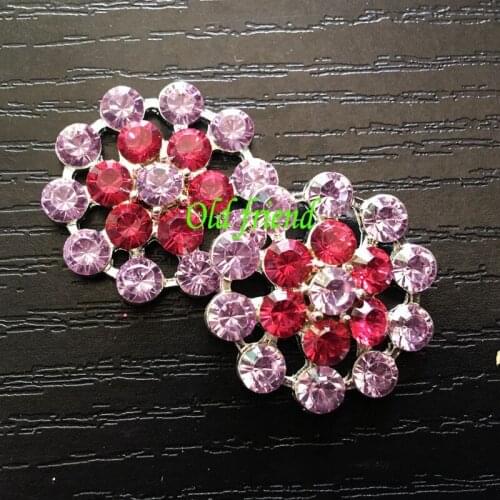 60pcs/lot, Wholesale 22mm Beauty DIY pearl faceplate Rhinestone Button Hand Stick Flower Wholesale Jewelry Accessories