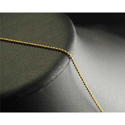 FACTORY 5M(16ft) Primary colors Brass Chain 1.2mm Faceted Beads Ball Chain Necklace Jewelry Findings C74