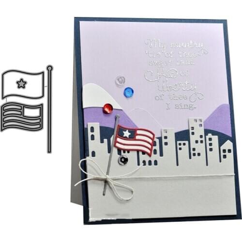 CH flag Metal cutting dies stencil Greeting Card Decoration DIY Scrapbooking Scrapbook Paper Photo Album