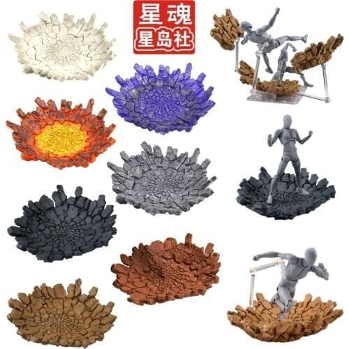 Tamashii Rock Impact Effect Model Kamen Rider SHF Action Figure Fire Scenes Toys Special Effect Action Toys Accessories