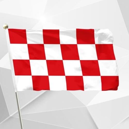 Netherlands North Brabant Flag 150X90cm (3x5FT) 120g 100D Polyester Double Stitched High Quality Free Shipping Netherlands